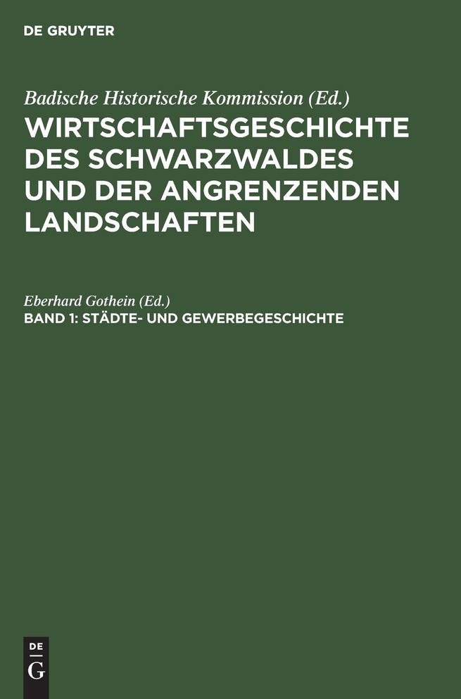Städte- und Gewerbegeschichte