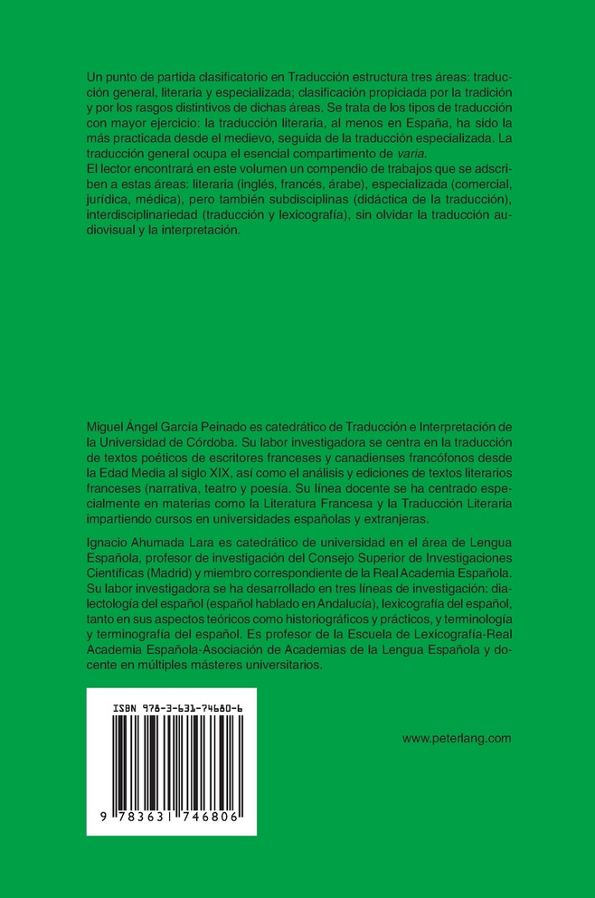 Traducción literaria y discursos traductológicos especializados