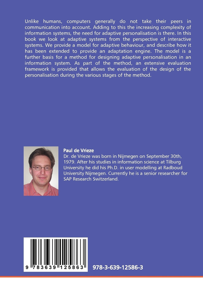 Basics of Adaptive Personalisation and User Modelling