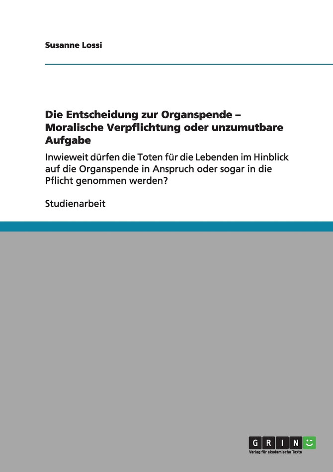 Die Entscheidung zur Organspende