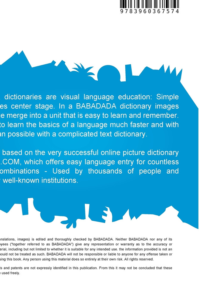 BABADADA, Chinese (in chinese script) - Bahasa Indonesia, visual dictionary (in chinese script) - kamus gambar