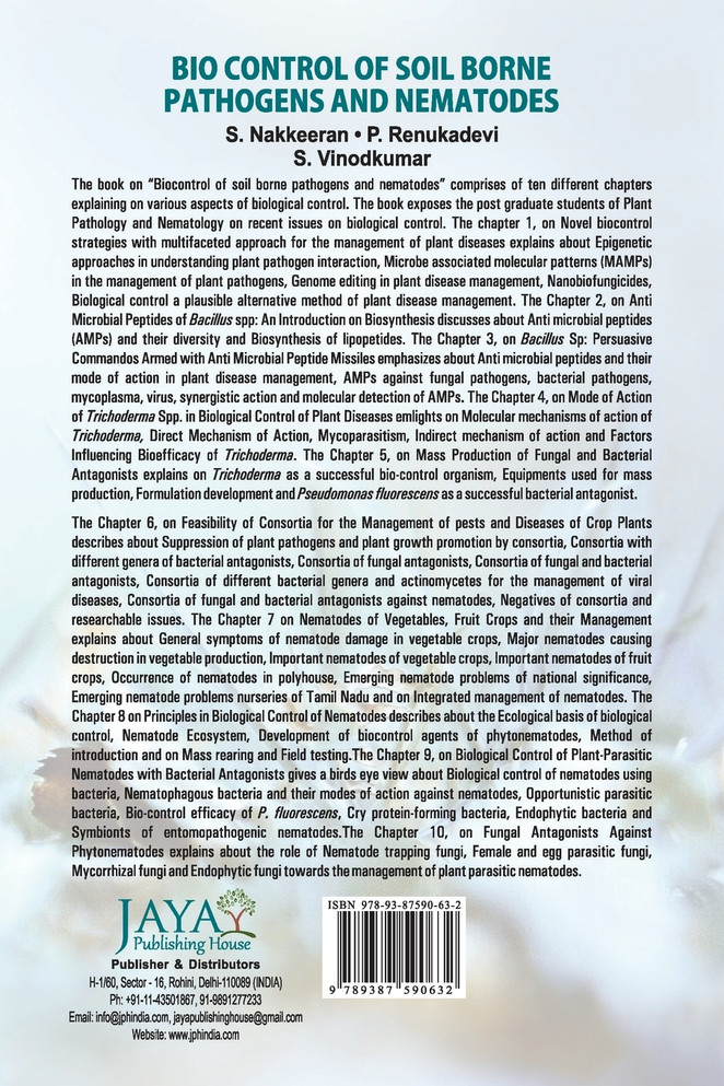 Biocontrol of Soil Borne Pathogens and Nematodes