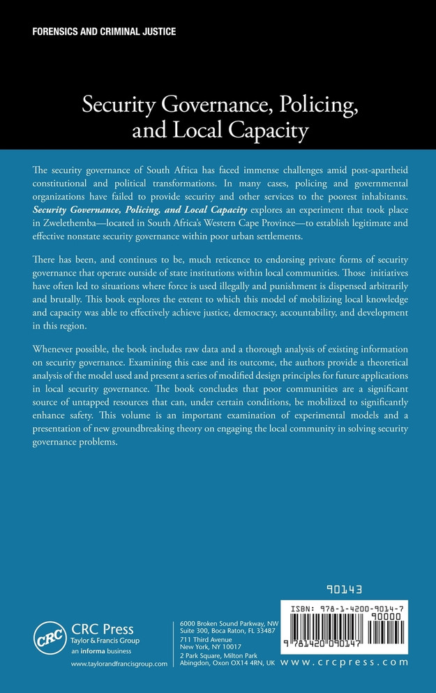 Security Governance, Policing, and Local Capacity