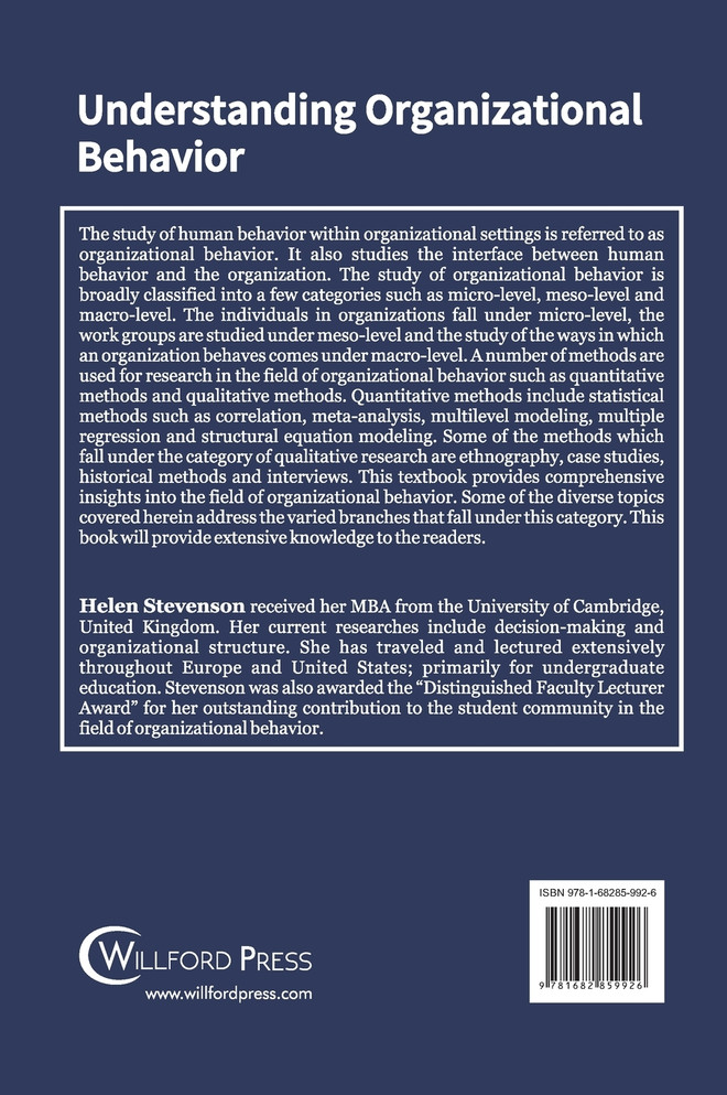 Understanding Organizational Behavior Understanding Organizational Behavior