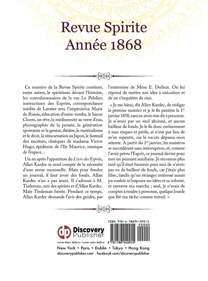 Revue Spirite (Année 1868)