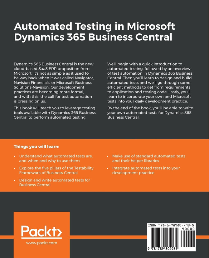 Automated Testing in Microsoft Dynamics 365 Business Central