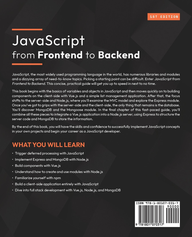 JavaScript from Frontend to Backend