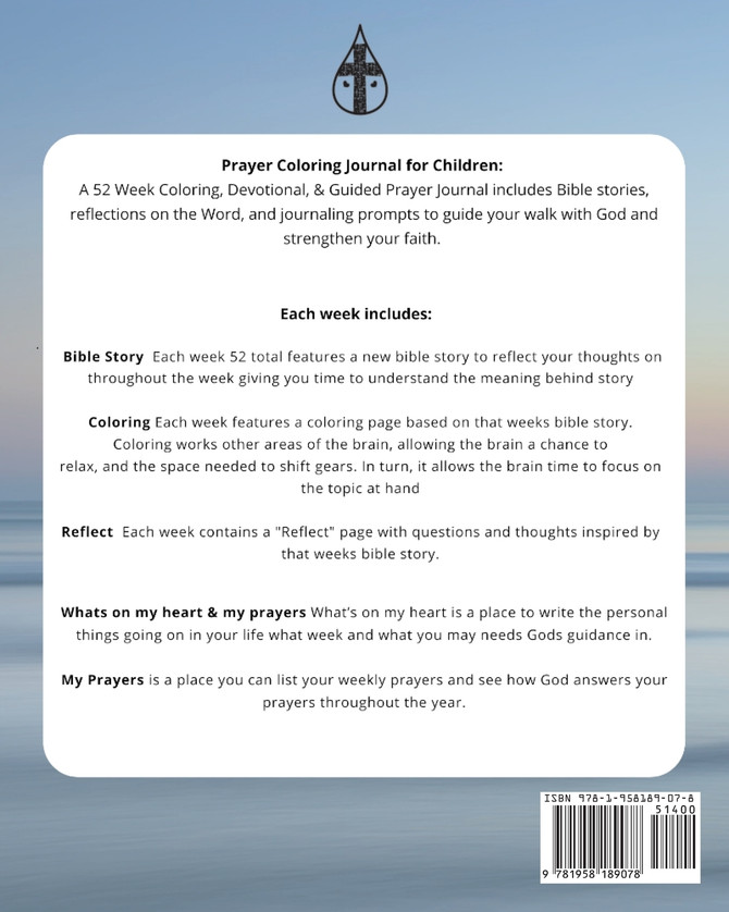 Coloring Prayer journal for children