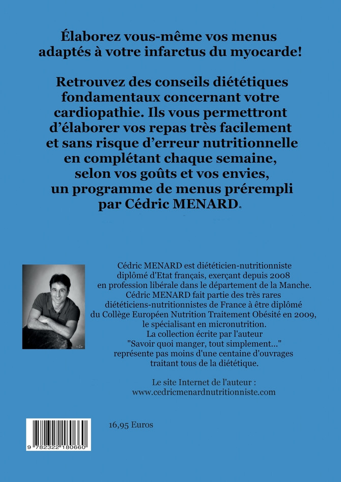 J'élabore mon planning de menus après mon infarctus du myocarde