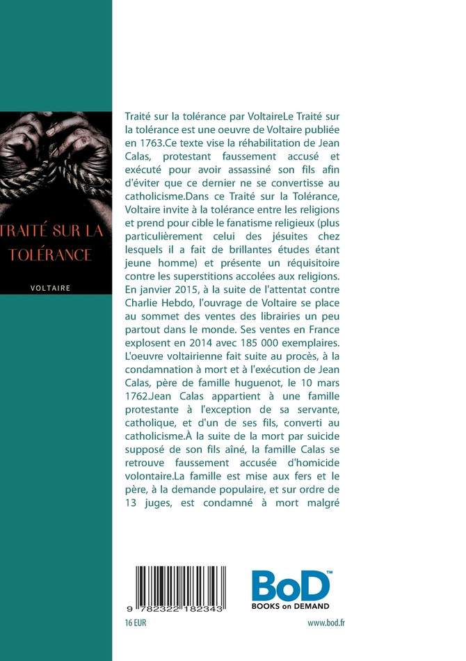 Traité sur la tolérance
