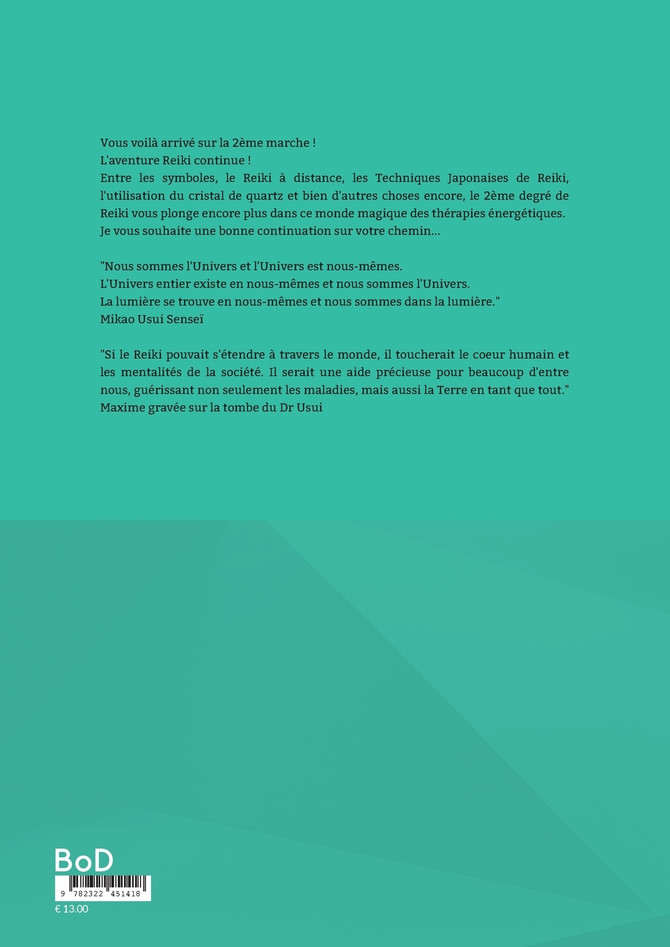 Reiki Usui 2ème degré - Okuden, enseignements cachés