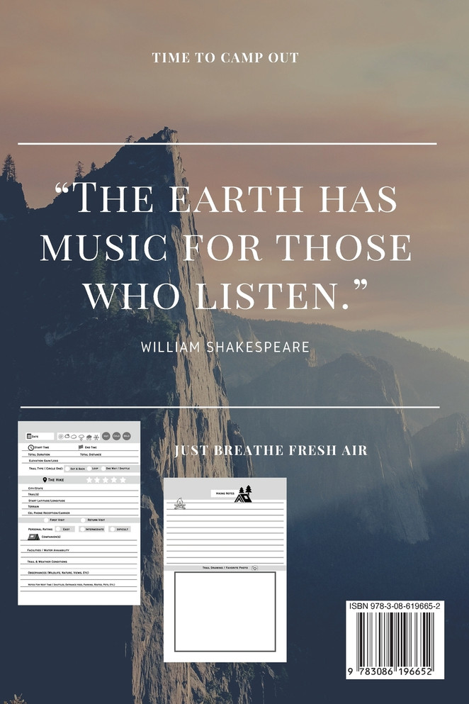 My Hikes Trail Log Book  Stepping Into The Healing Power of Nature