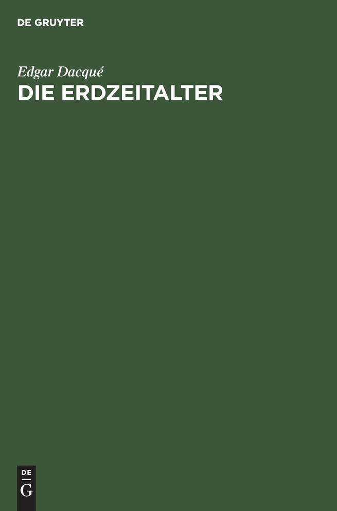 Die Erdzeitalter