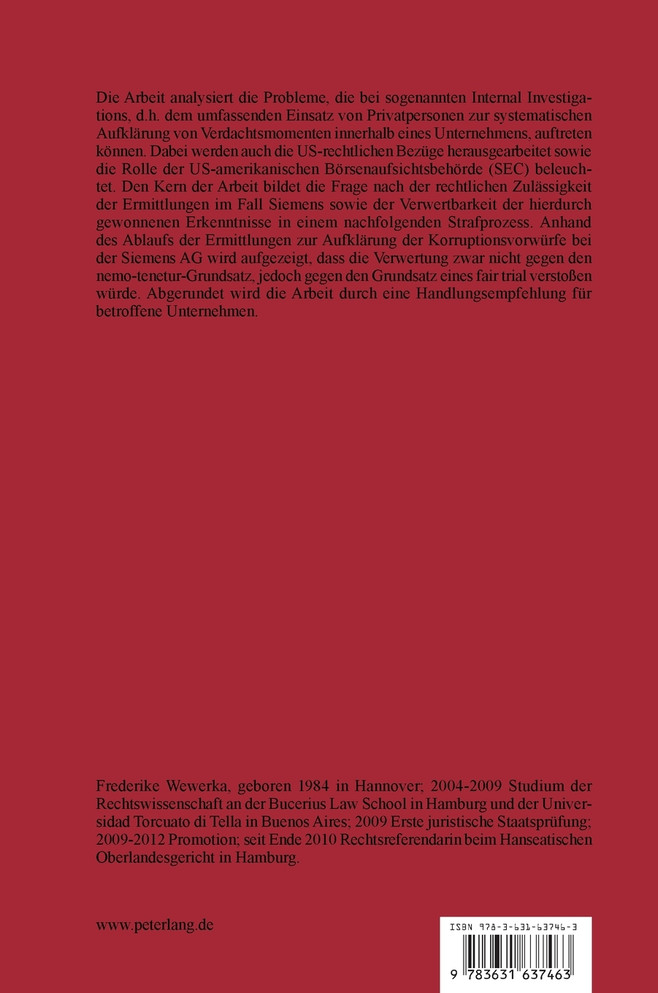 Internal Investigations