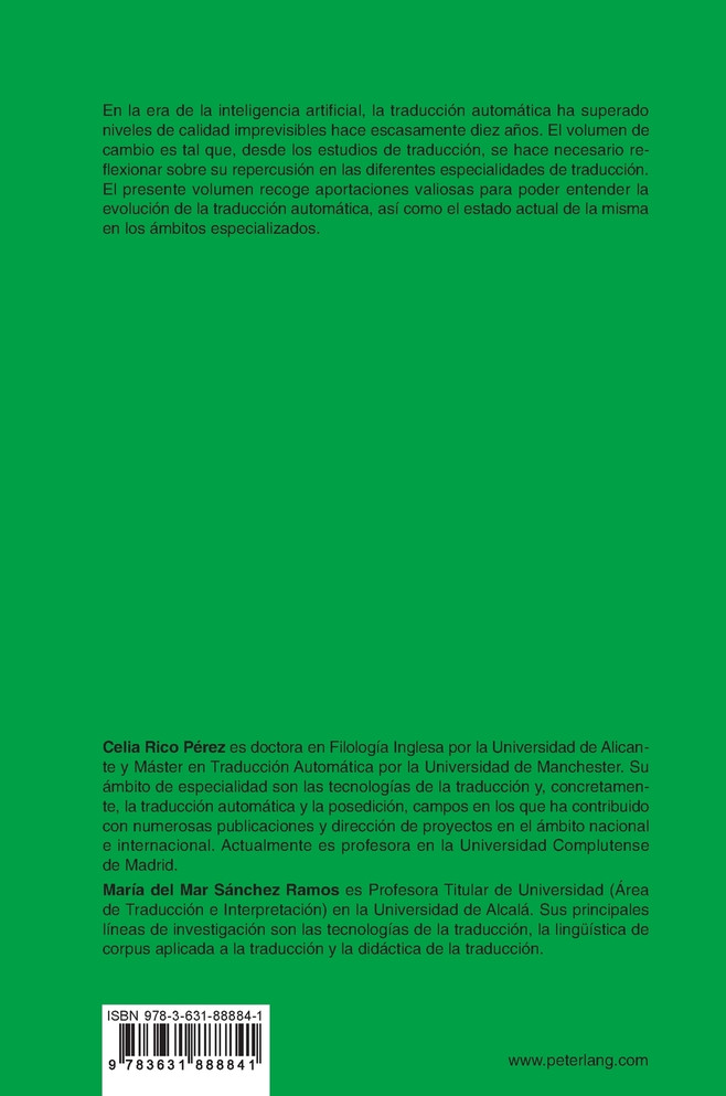 Traducción automática en contextos especializados