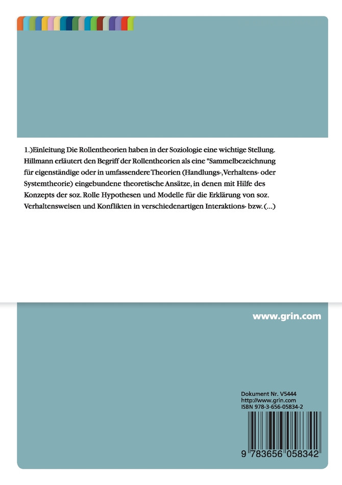 Die Theorie des Rollenkonflikts nach Robert K. Merton