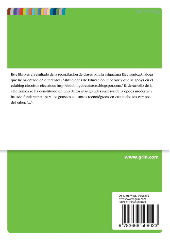 Diseño Electrónico Análogo. Electrónica básica