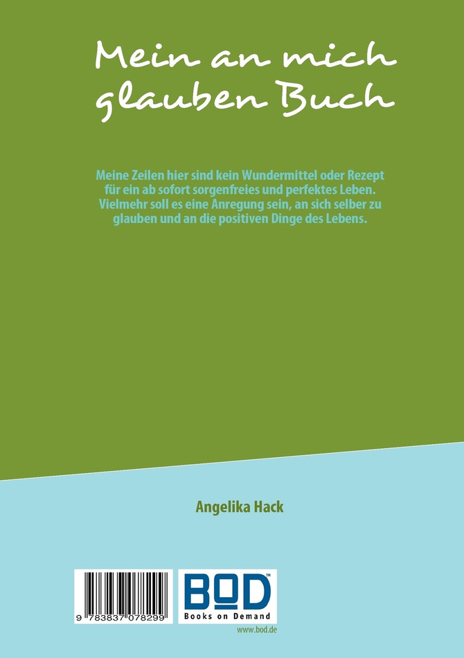 Mein an mich glauben Buch