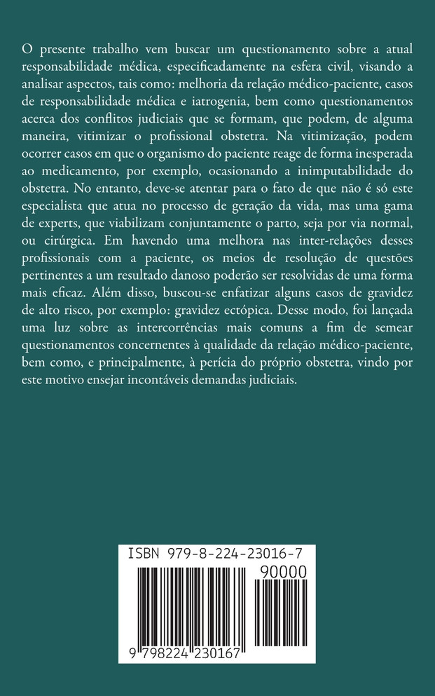 Responsabilidade Médica e Vitimização na Obstetrícia