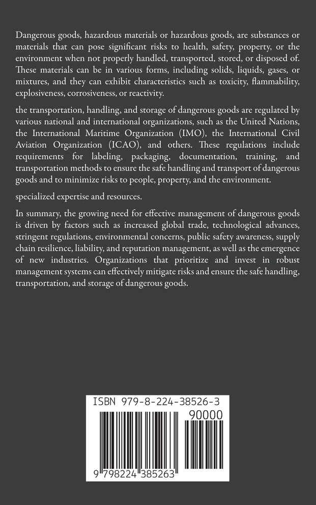 Dangerous Goods Management