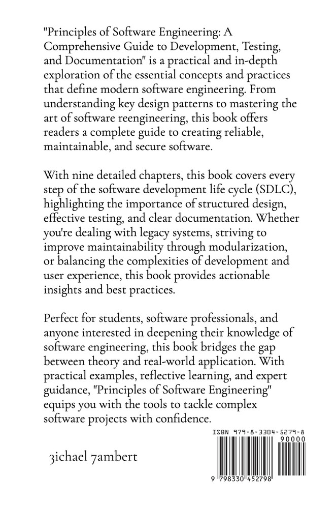 Principles of Software Engineering