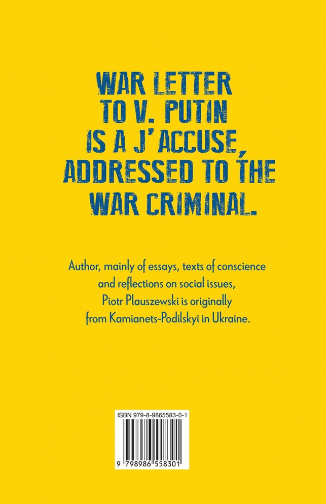 War Letter to Putin