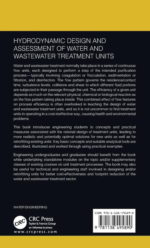 Hydrodynamic Design and Assessment of Water and Wastewater Treatment Units