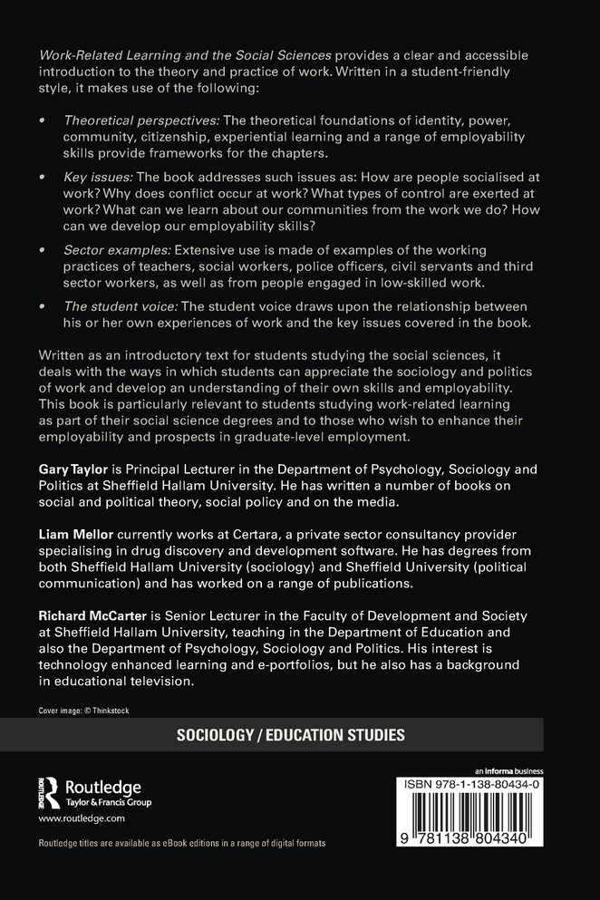 Work-Related Learning and the Social Sciences