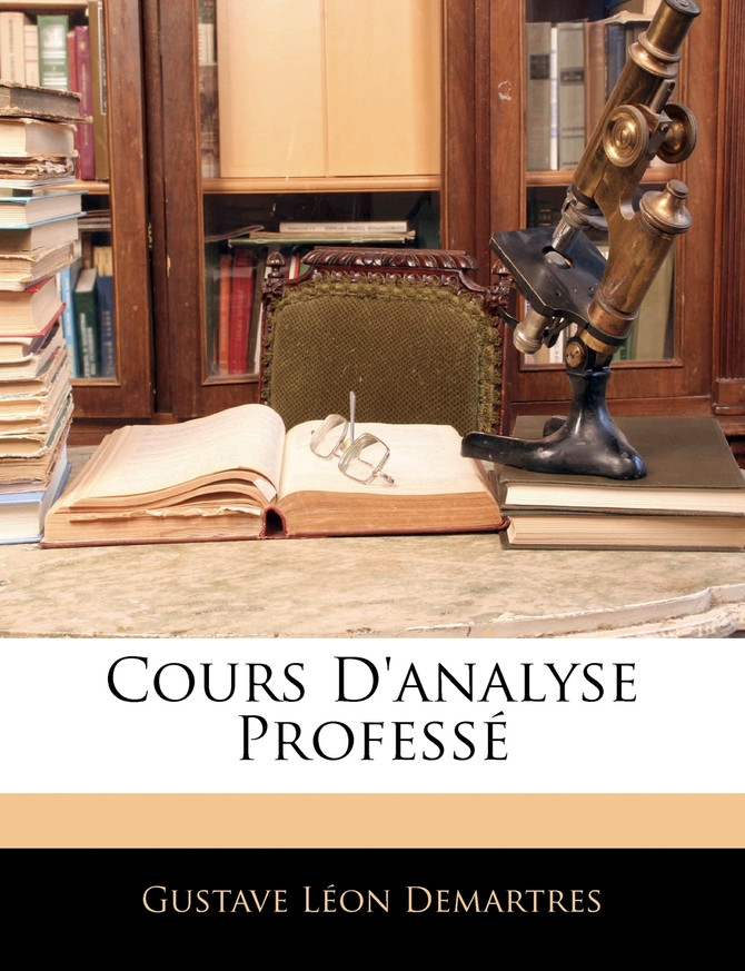 Cours D'analyse Professé