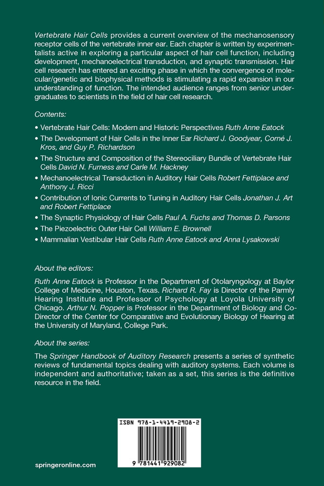 Vertebrate Hair Cells