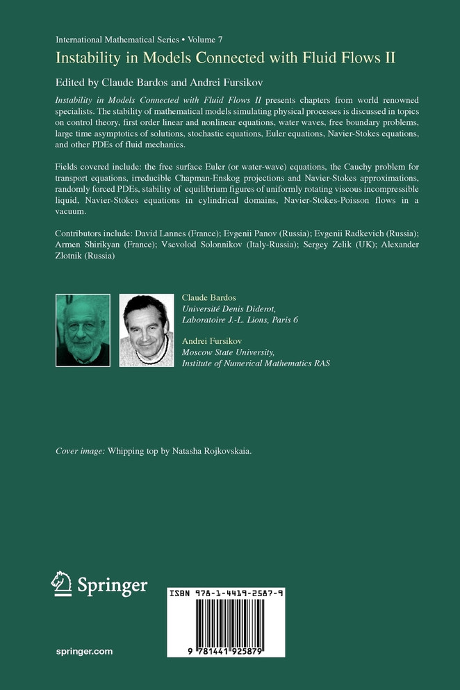 Instability in Models Connected with Fluid Flows II