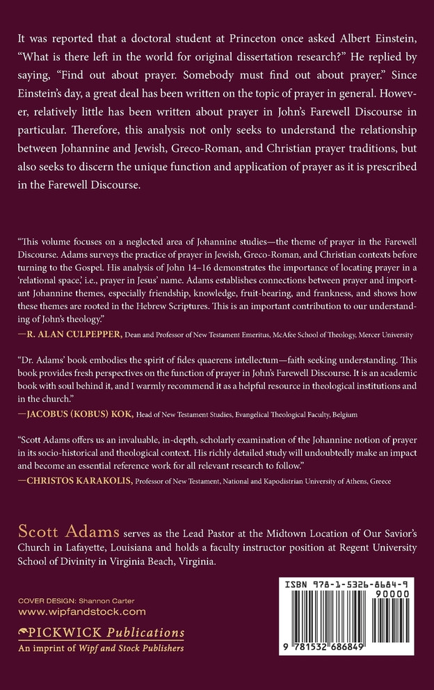 Prayer in John's Farewell Discourse