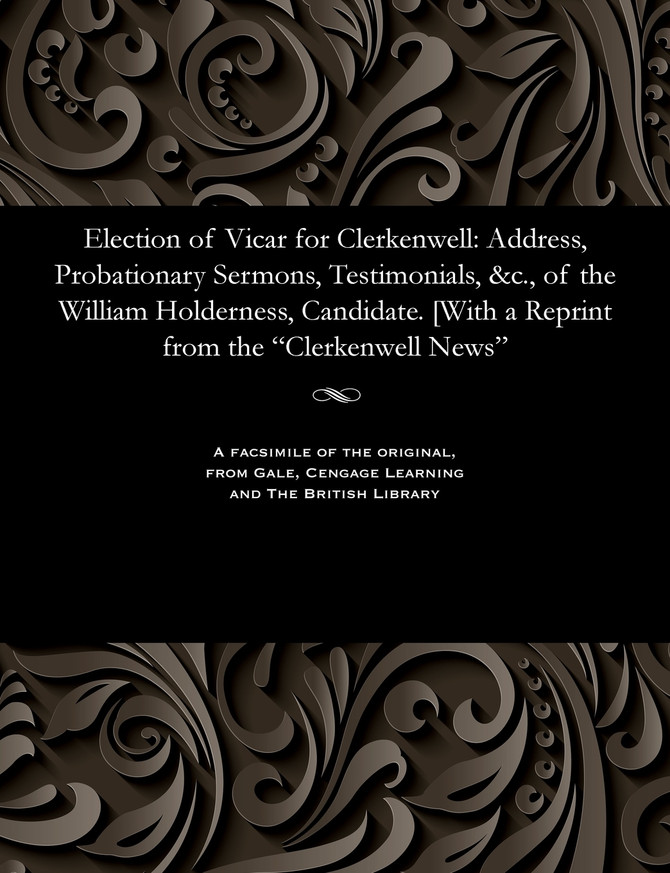 Election of Vicar for Clerkenwell