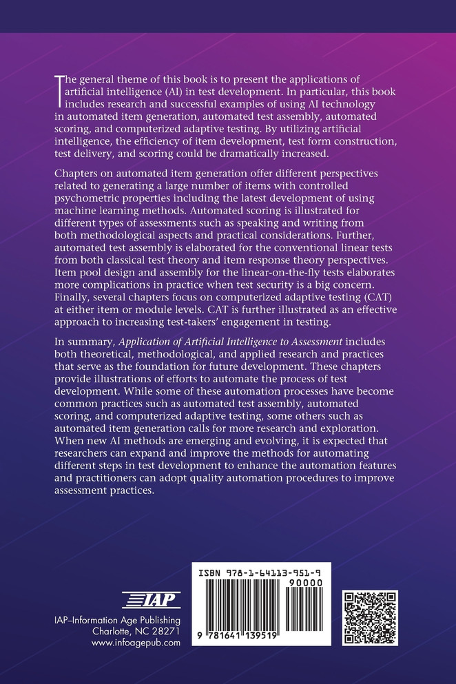 Application of Artificial Intelligence to Assessment