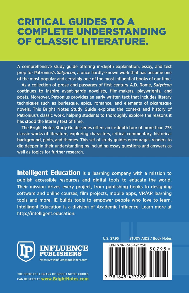 Study Guide to Satyricon by Petronius