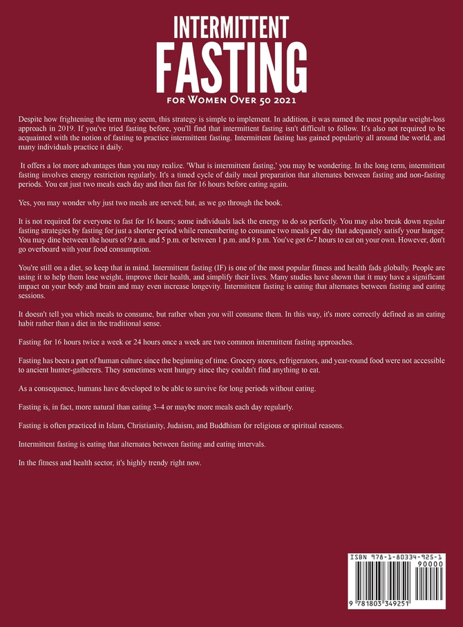 Intermittent Fasting for Women Over 50 2021