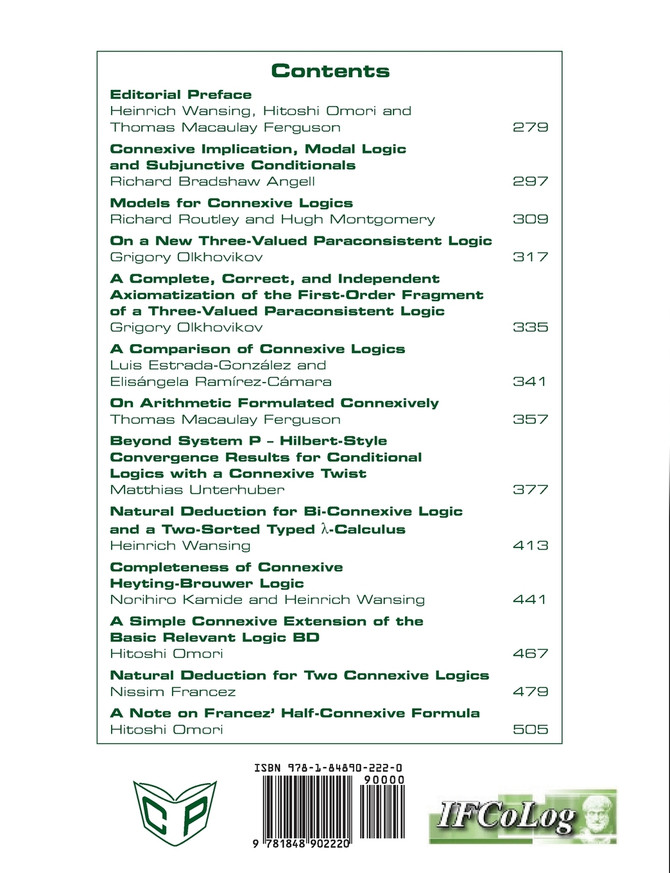 IfColog Journal of Logics and their Applications. Volume 3, number 3