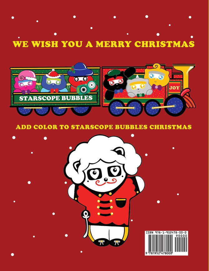 Starscope Bubbles-Christmas Coloring Book