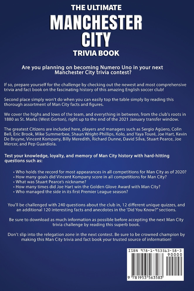 The Ultimate Manchester City FC Trivia Book