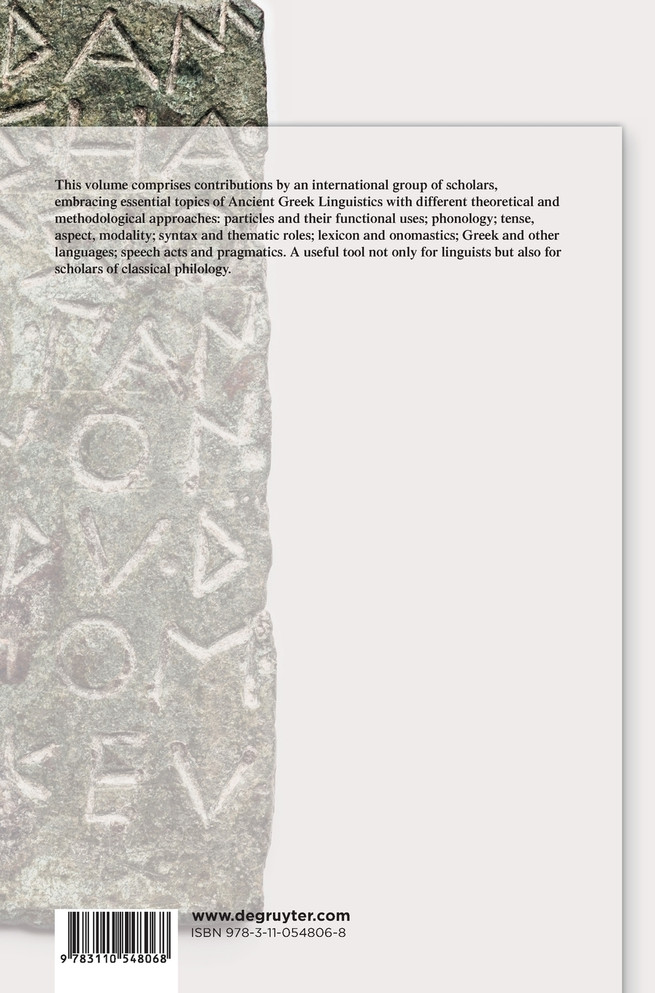 Ancient Greek Linguistics