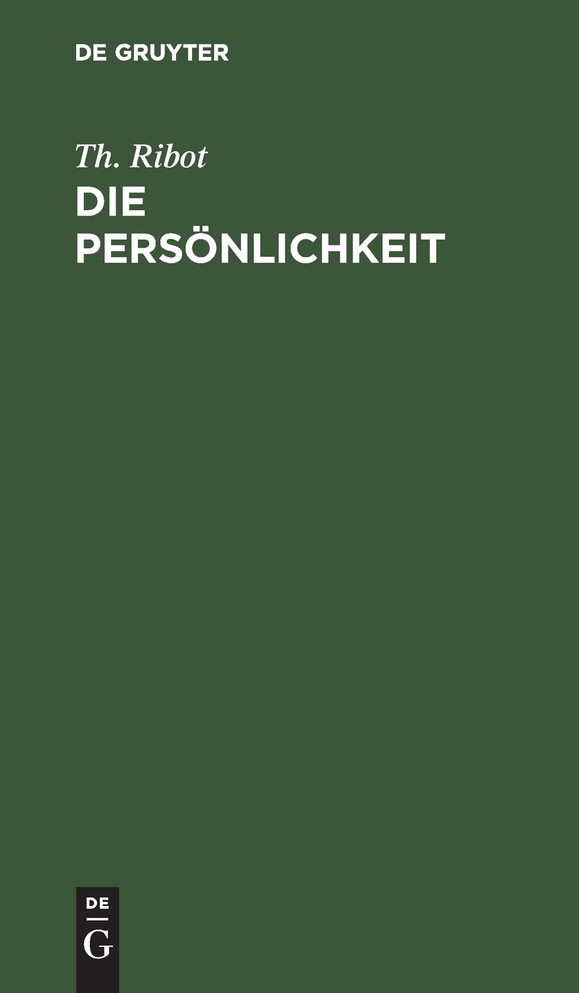 Die Persönlichkeit