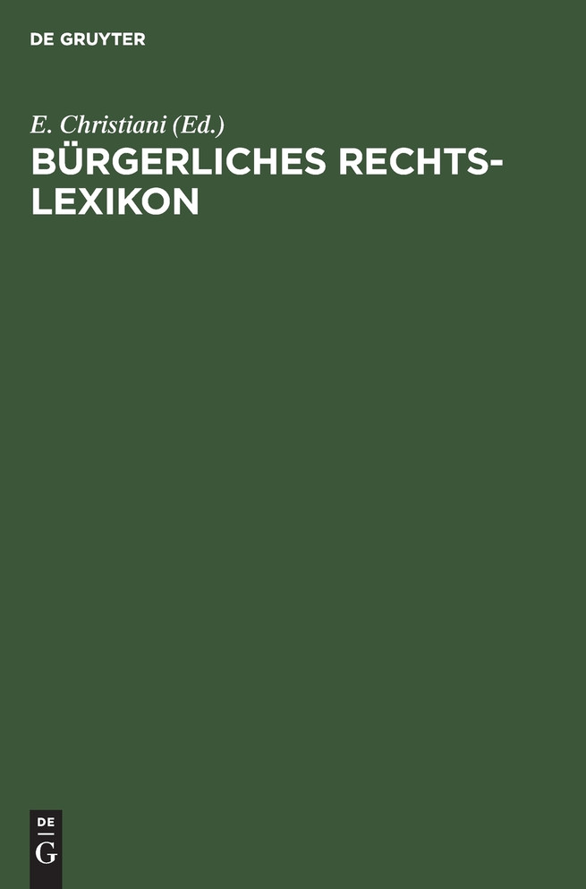 Bürgerliches Rechts-Lexikon
