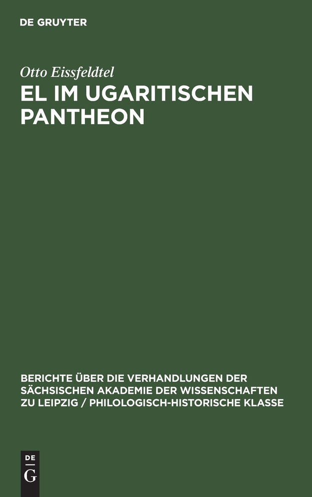 El im ugaritischen Pantheon