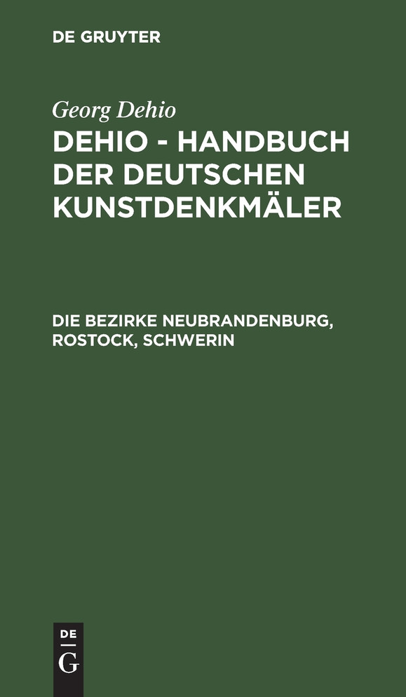 Die Bezirke Neubrandenburg, Rostock, Schwerin