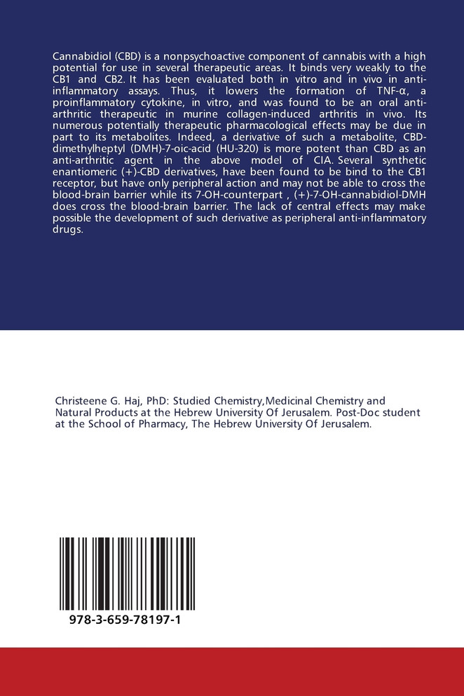 Novel CBD derivatives and their use as anti-inflammatory agents