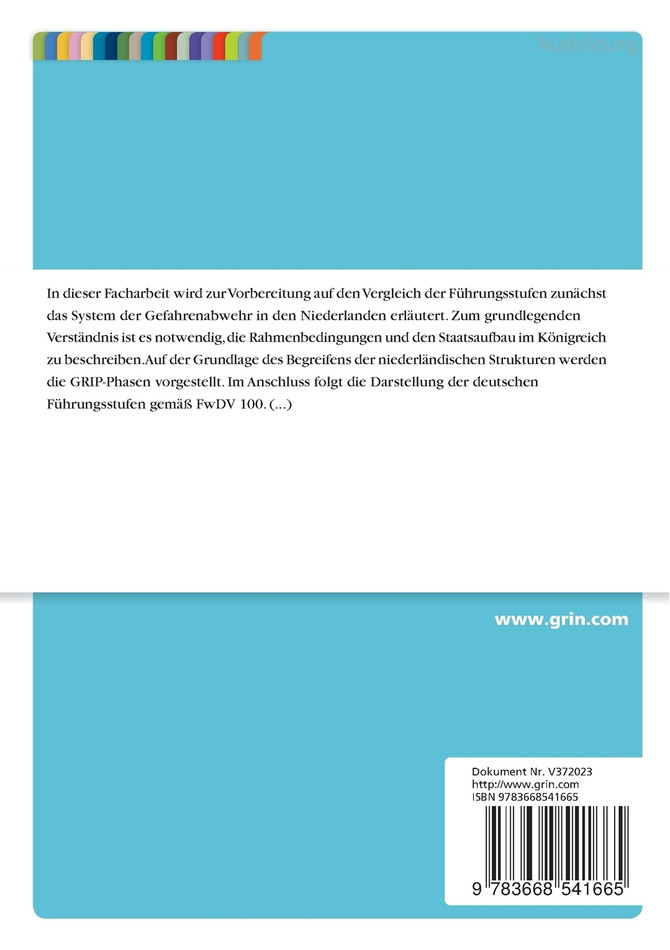 Das System der Gefahrenabwehr in den Niederlanden. Vergleich von Führungssystemen in Deutschland und den Niederlanden