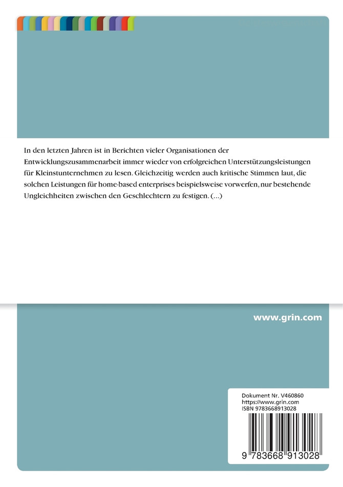 Im Spannungsfeld von durch Frauen geführten informellen Mikrounternehmen mit ihrem soziokulturellen Kontext