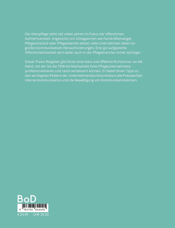 Öffentlichkeitsarbeit in der Altenpflege