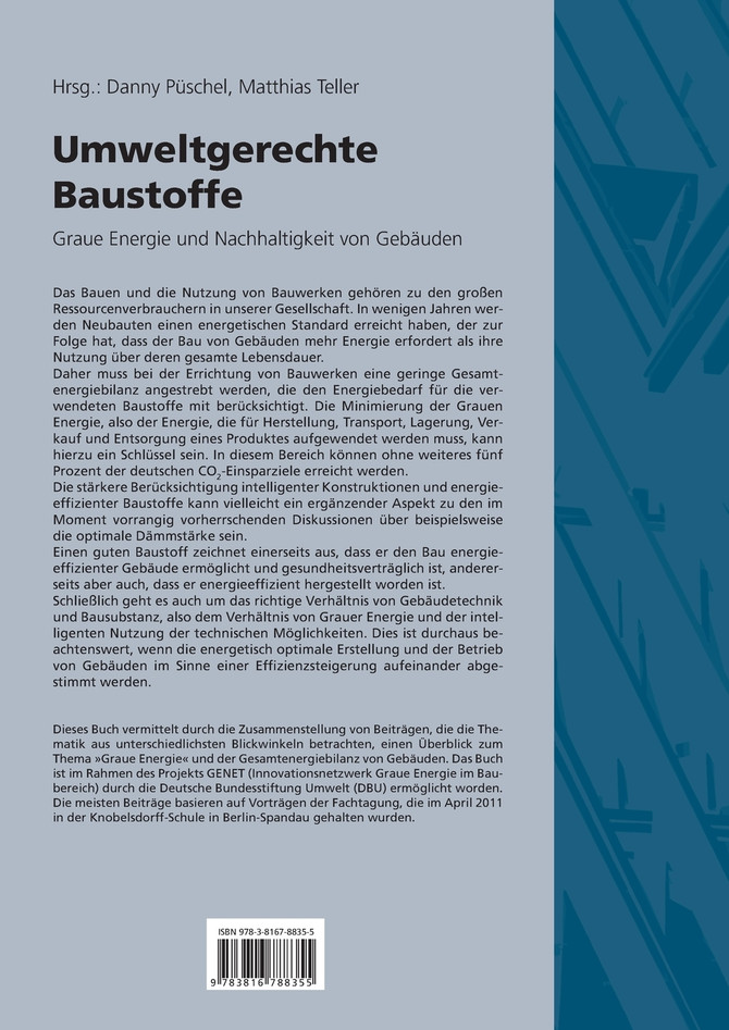 Umweltgerechte Baustoffe.
