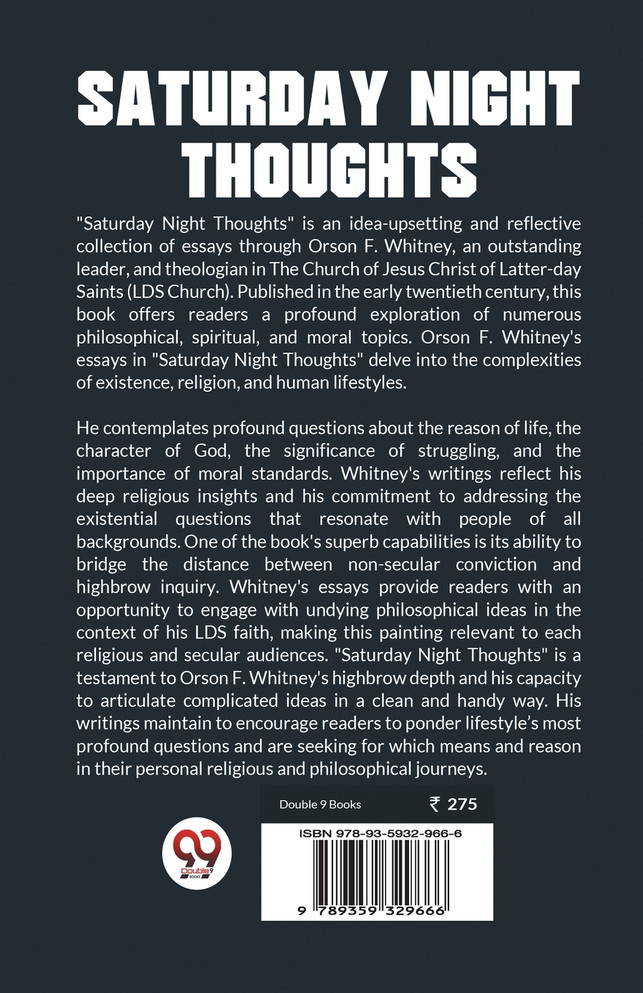 Saturday Night Thoughts